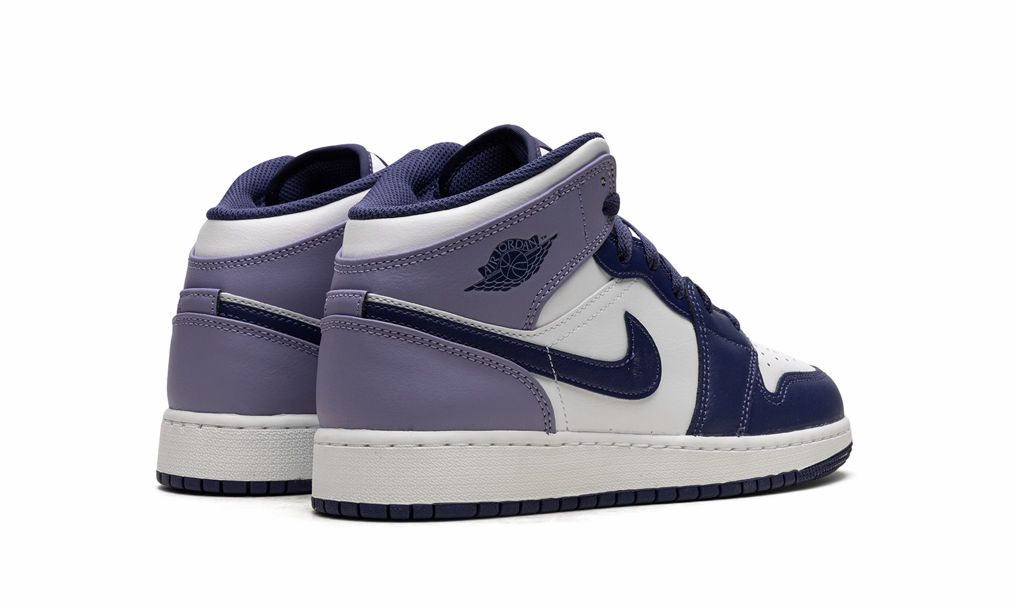 Air Jordan 1 Mid GS "Blueberry" fresh feel Casual grip