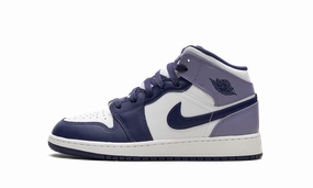 Luxurious breathability Air Jordan 1 Mid GS "Blueberry"