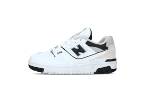 550 PS "White Black" easy - to - clean - design shoes