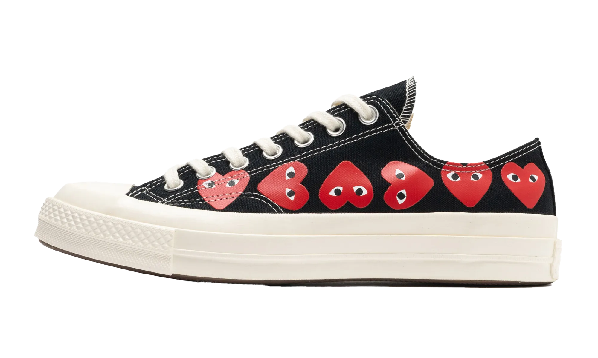 Slip-On Comfort Chuck Taylor All Star 70 Ox "Comme des Garcons PLAY Multi-Heart Black"