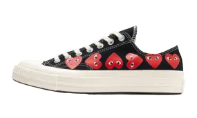Slip-On Comfort Chuck Taylor All Star 70 Ox "Comme des Garcons PLAY Multi-Heart Black"