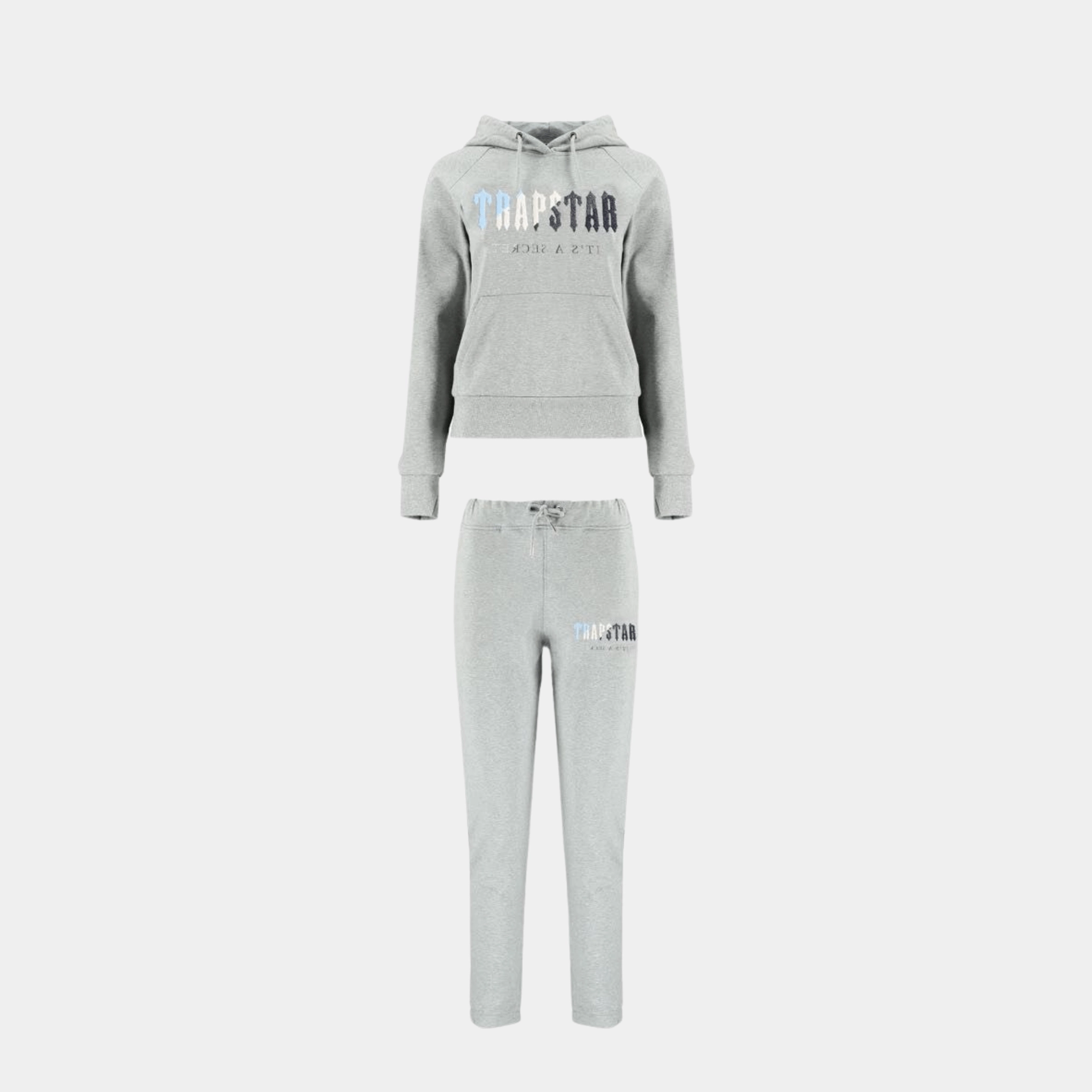 All-weather look Reliable Grip Trapstar Women's Chenille Decoded Tracksuit - Grey Ice Flavours
