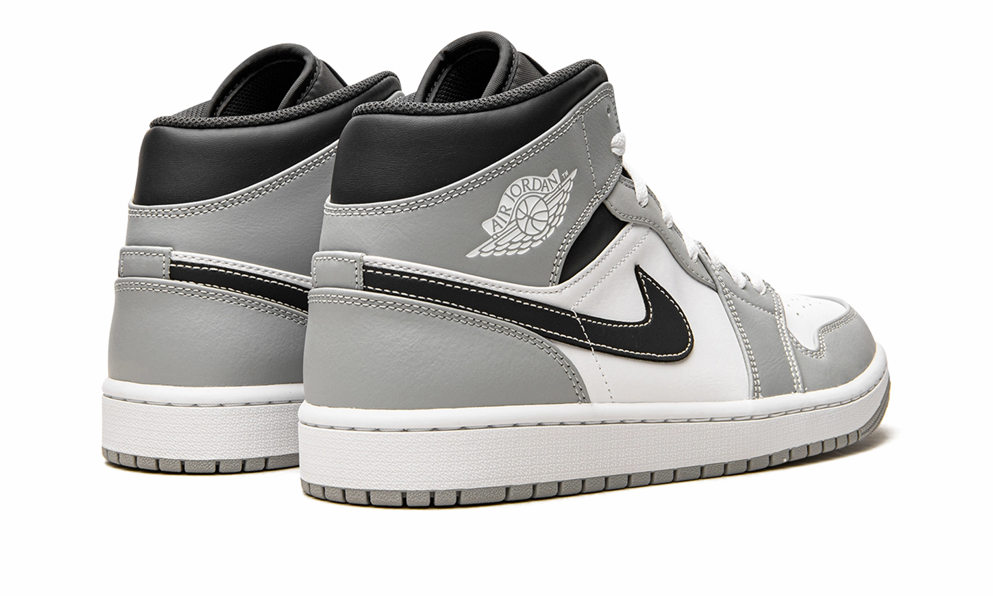 Run Flex Air Jordan 1 Mid "Light Smoke Grey 2.0"