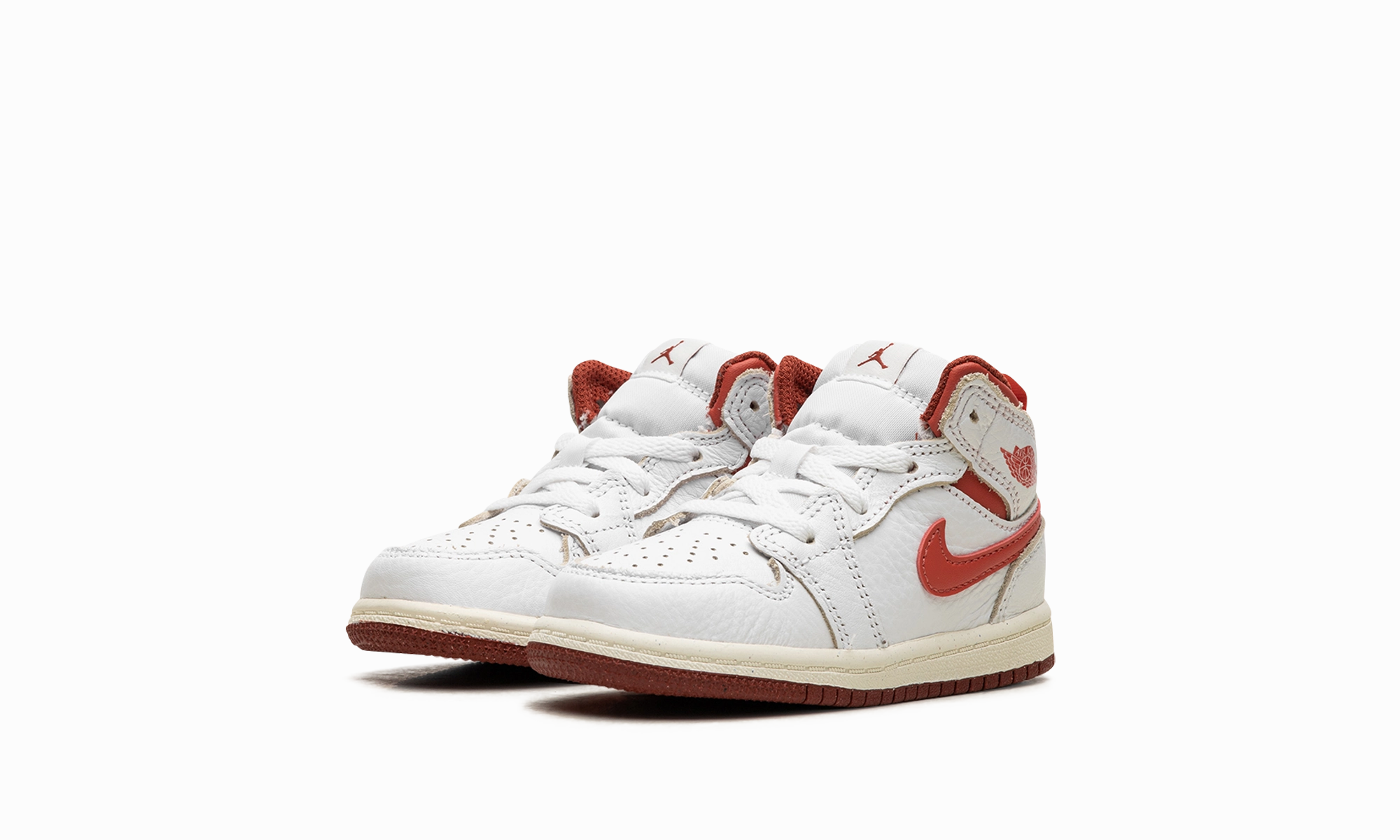 Air Jordan 1 Mid SE TD "White Dune Red" Secure Sole