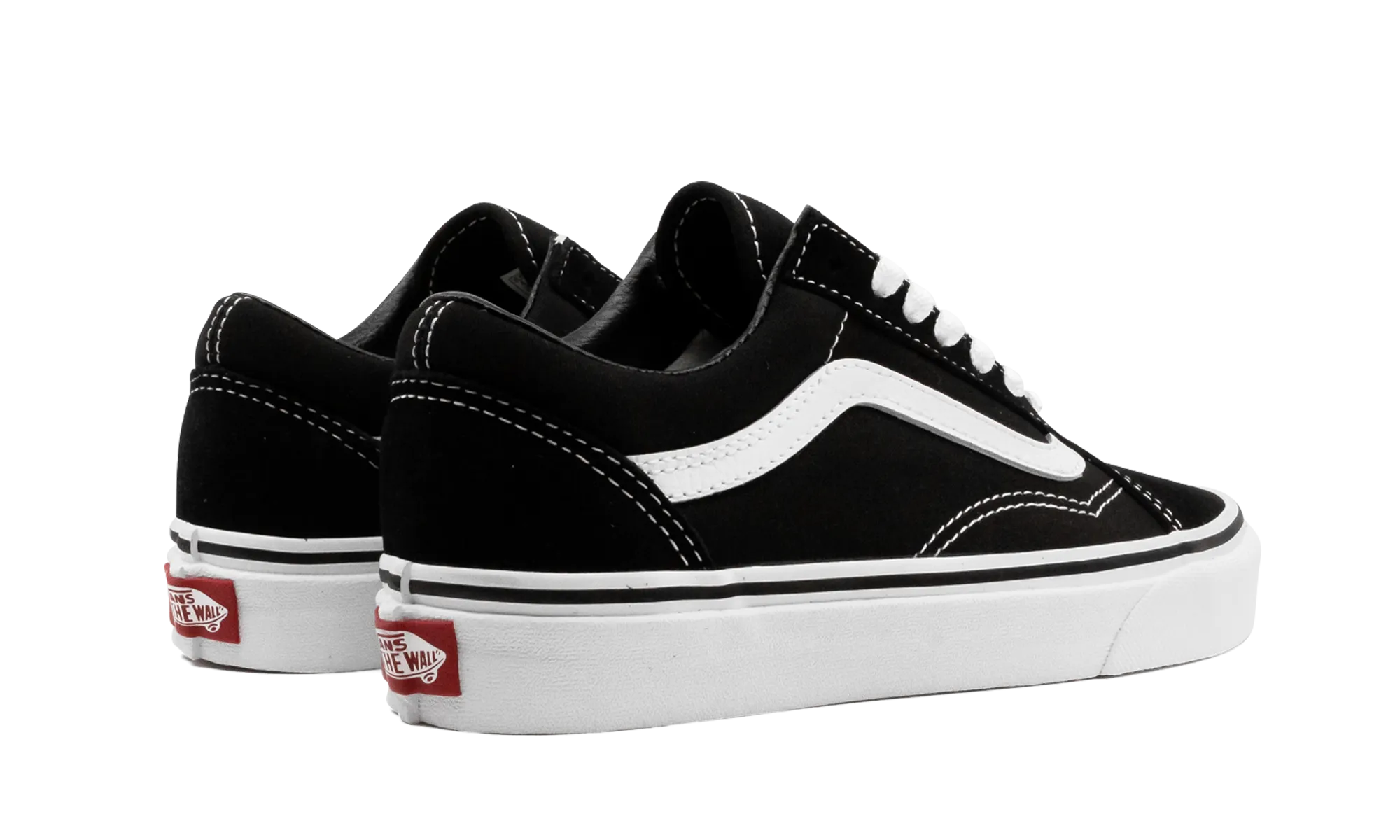 Old Skool "Black/White" Plain Step Anti Slip