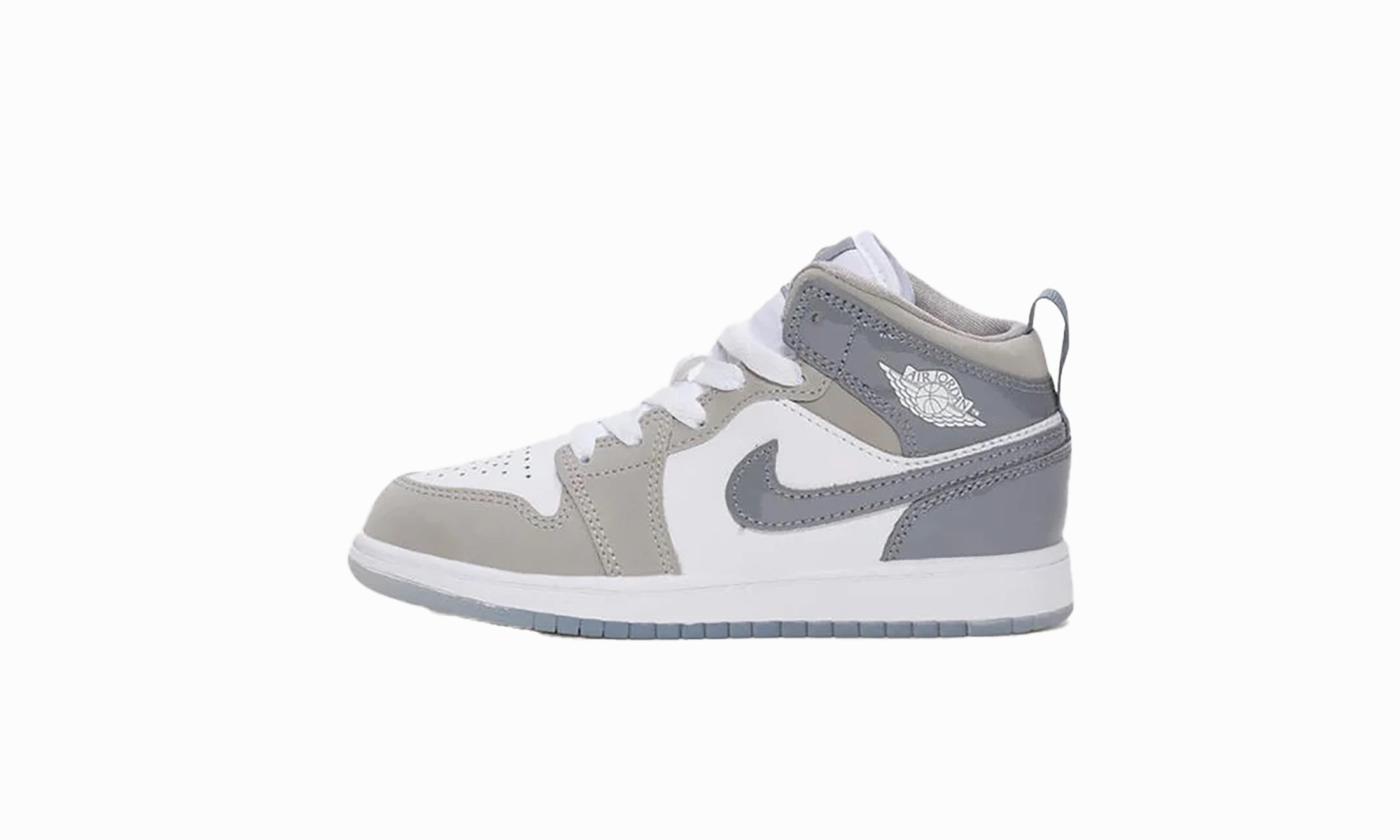 Dynamic look Vibrant Look Air Jordan 1 Mid SE PS "White Medium Grey Cool Grey"