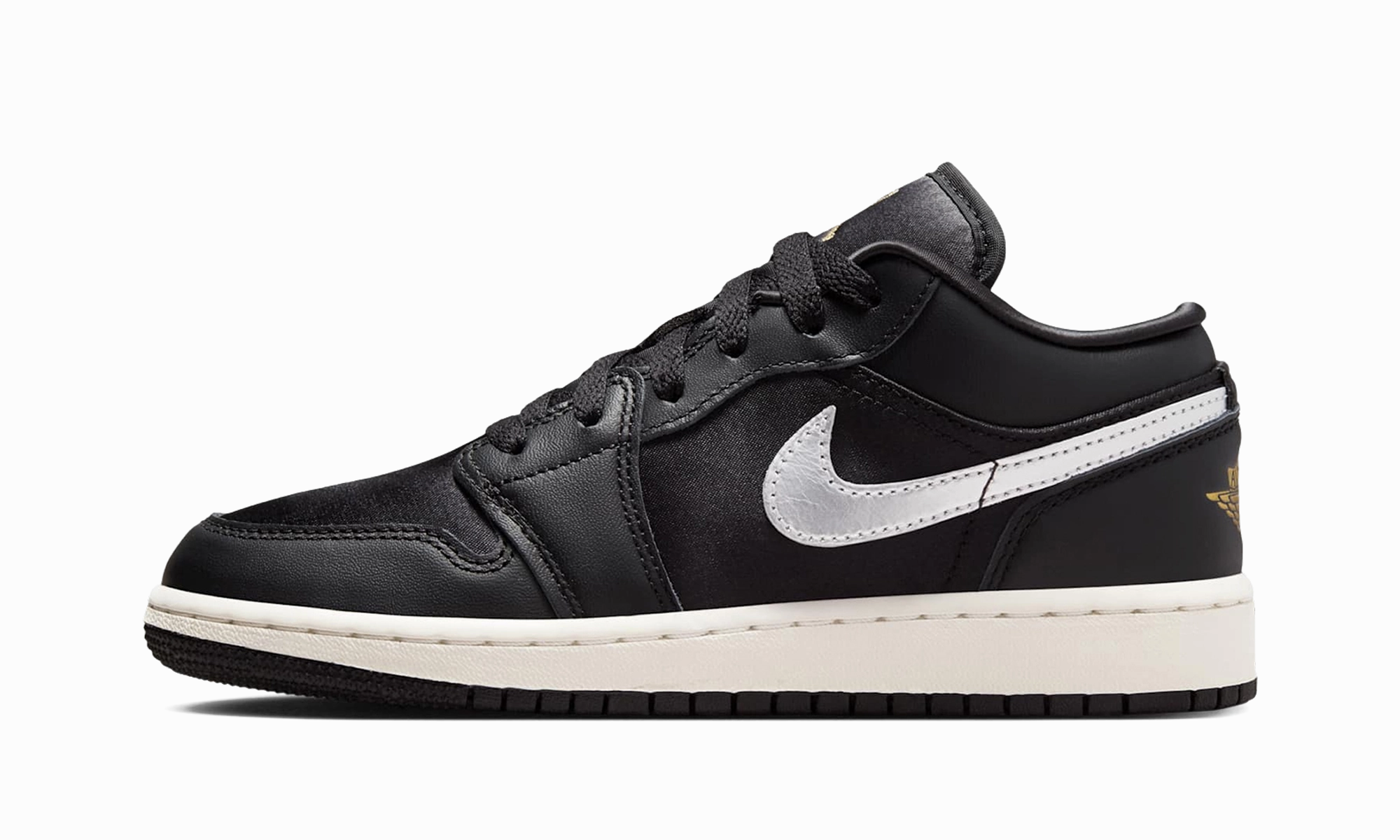 Air Jordan 1 Low SE PS "Black Metallic Gold" Lined Upper