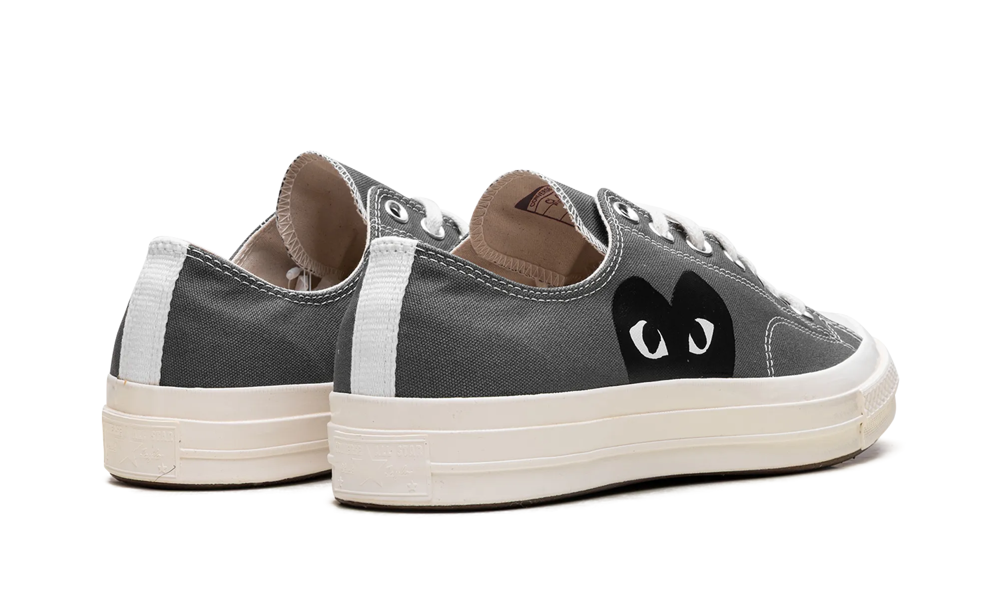 Chuck Taylor All Star 70 Low "Comme des Garcons PLAY - Grey" Soft Lining Fashionable Step