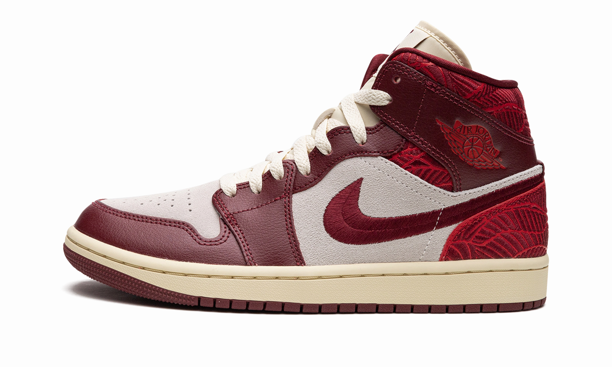 subtle style Seamless Design AIR JORDAN 1 MID WMNS "Tiki Leaf"