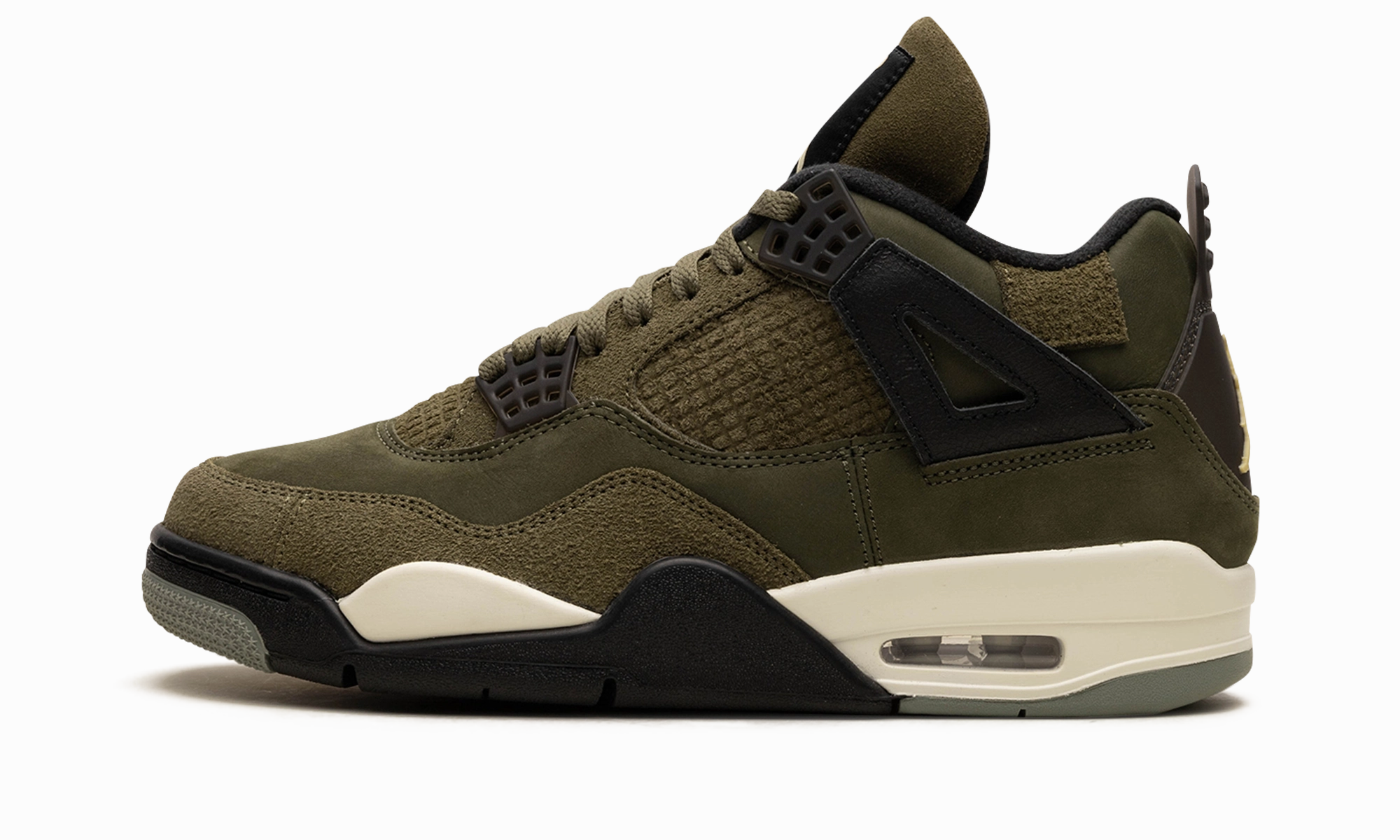 Air Jordan 4 Craft "Medium Olive" Foam Cushioning Training Flex