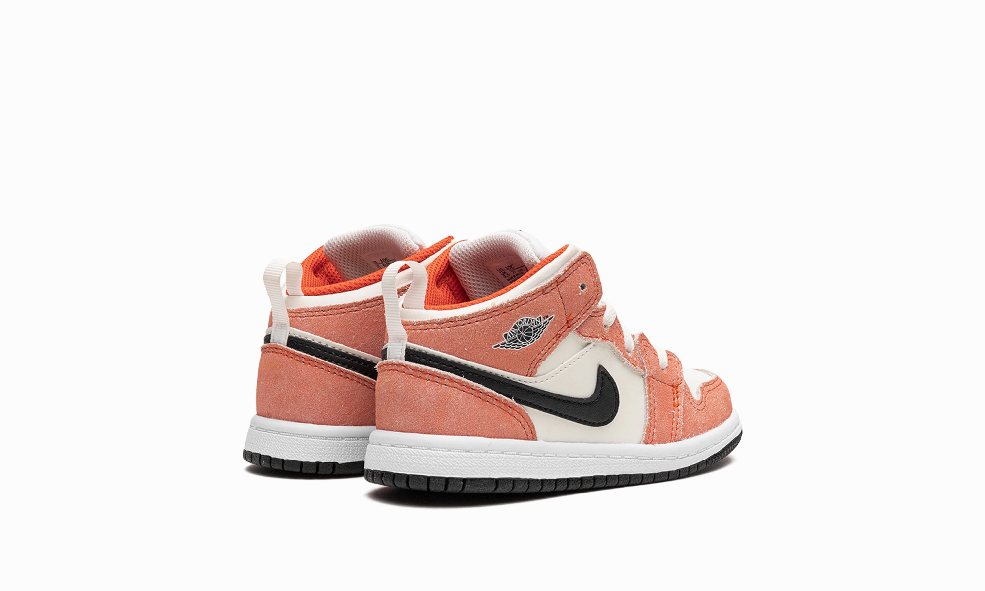 Distinctive chic Air Jordan 1 Mid TD "Orange Suede"