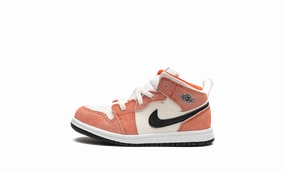 Air Jordan 1 Mid TD "Orange Suede" All-weather chic