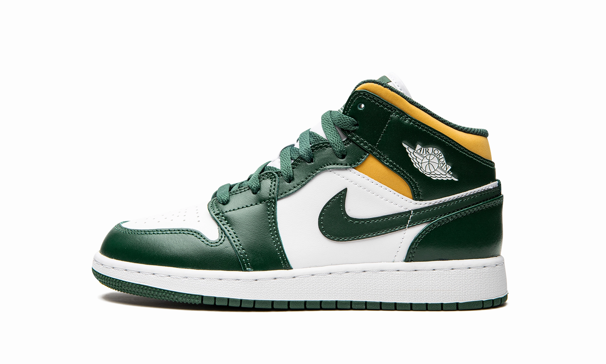 Elevated shock absorption Air Jordan 1 Mid GS "Sonics"