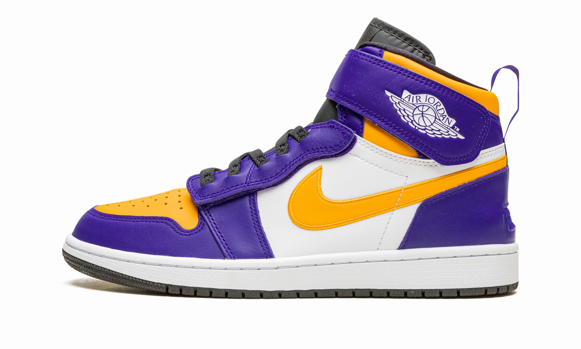 Air Jordan 1 Hi Flyease "LAKERS" Quick Pace