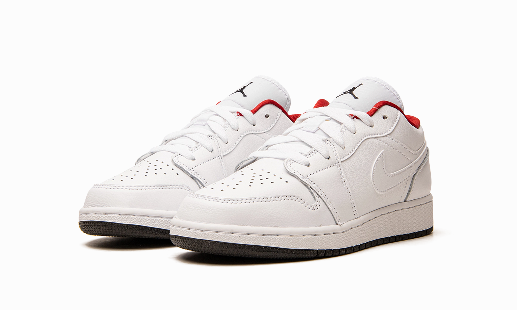 Air Jordan 1 Low GS "White / Red" Outdoor Fashion Refined touch