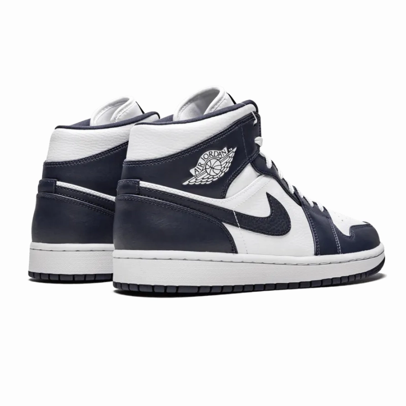 Iconic Footwear Long Day Air Jordan 1 Mid Obsidian White Metallic Gold