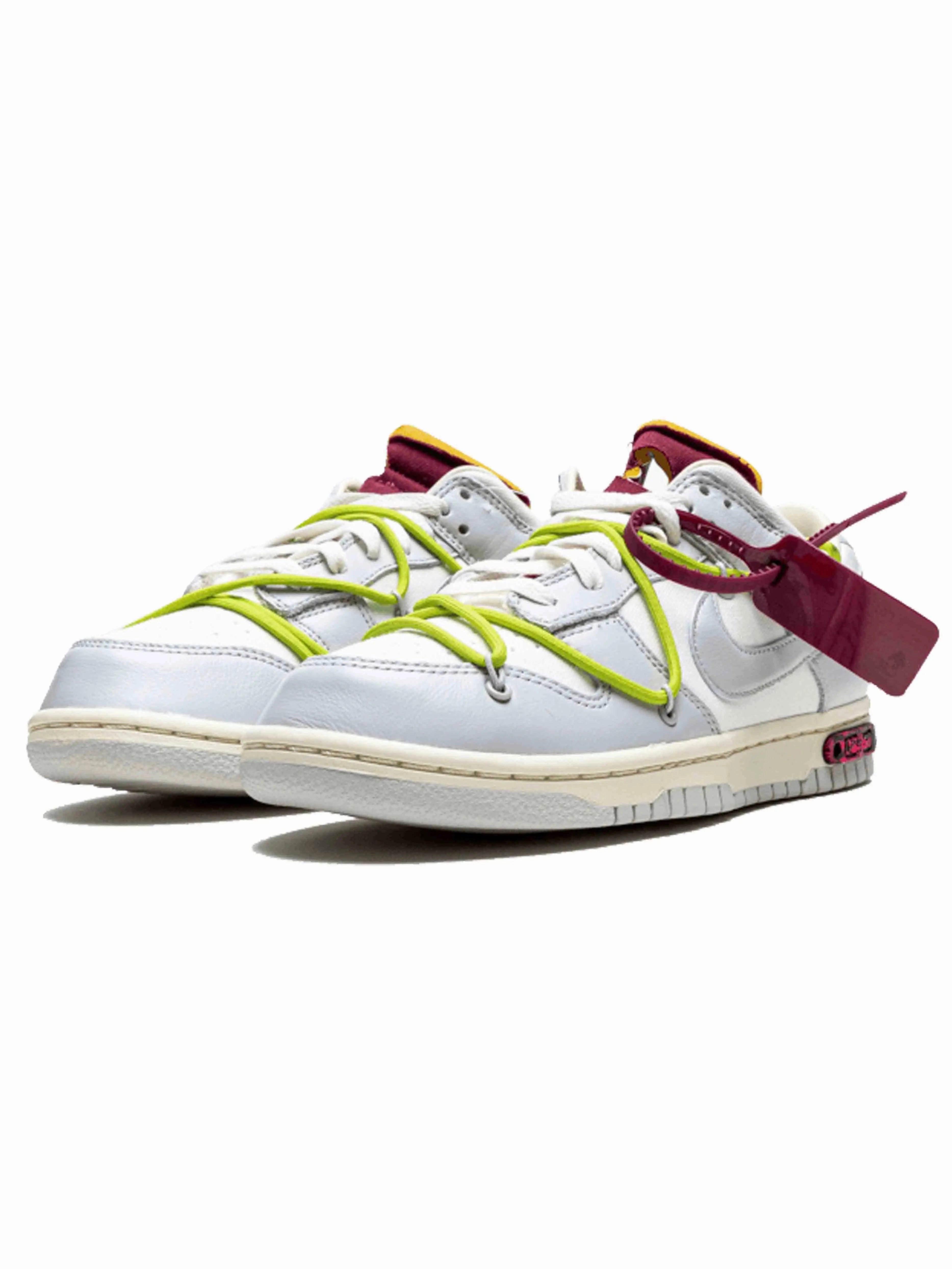 Nike Dunk Low Off-White Lot 8 Autumn running style tie - dye running shoes