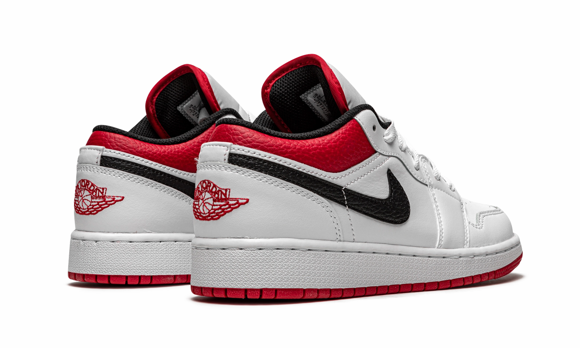 Lightweight Construction Step Soft Air Jordan 1 Low GS "White / Gym Red"