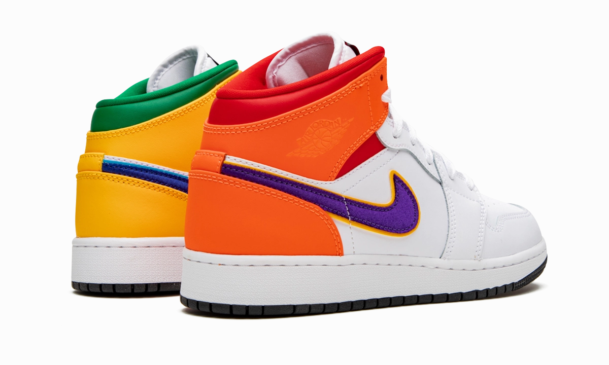 Air Jordan 1 MID GS "Three Peat" Casual Comfort Comfort sole