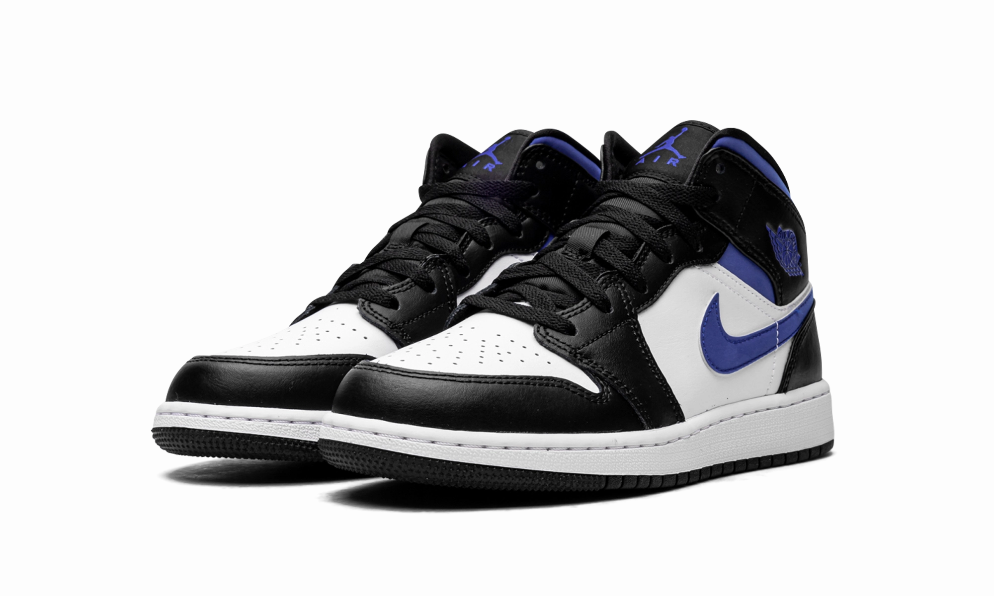 Air Jordan 1 Mid GS "Racer Blue / Black / White" Adaptive Shape