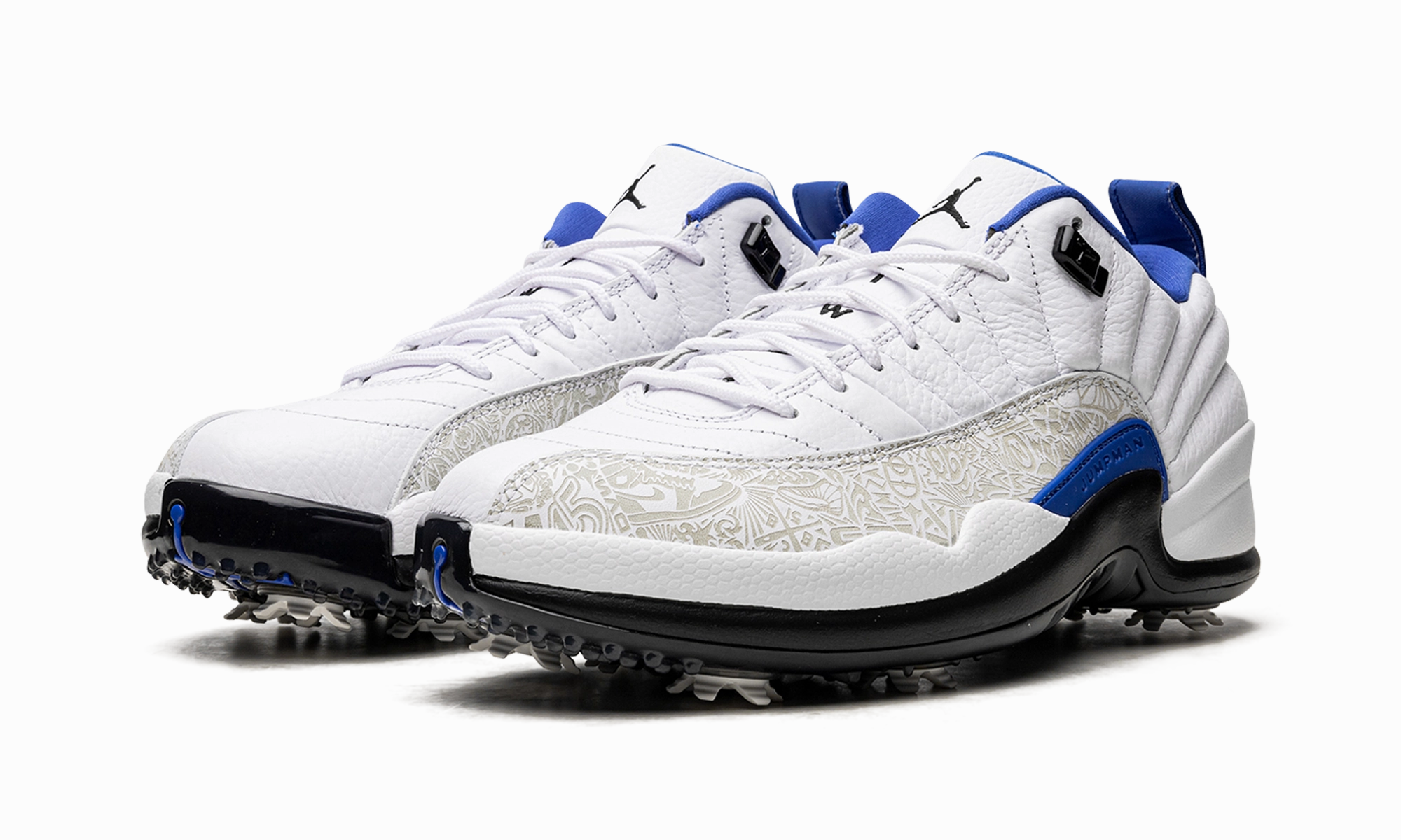 Jordan 12 Retro Low Golf NRG P22 "Laser Game Royal" cleated shoes running for a way to unwind