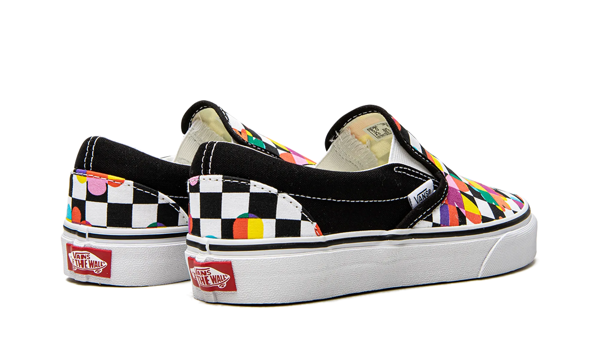 Casual Support Classic Slip-On "Floral Checkerboard"