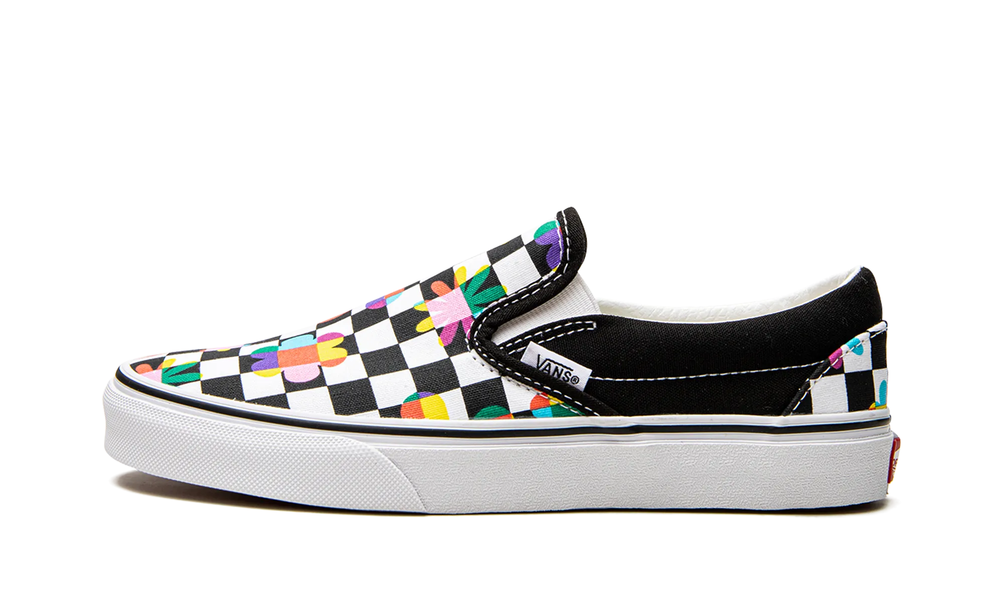 Classic Slip-On "Floral Checkerboard" Tide Jog