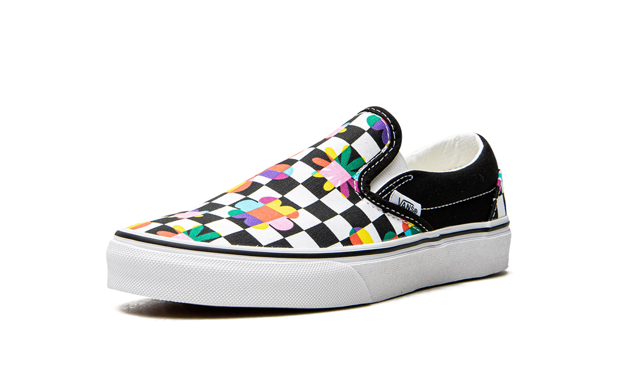 Classic Slip-On "Floral Checkerboard" Classic Fit