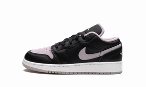 Breathable wear Air Jordan 1 Low GS "Black Iced Lilac"