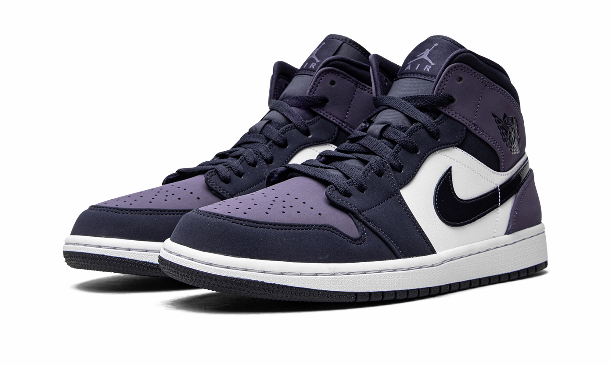 Structured grip Air Jordan 1 Mid "Sanded Purple"