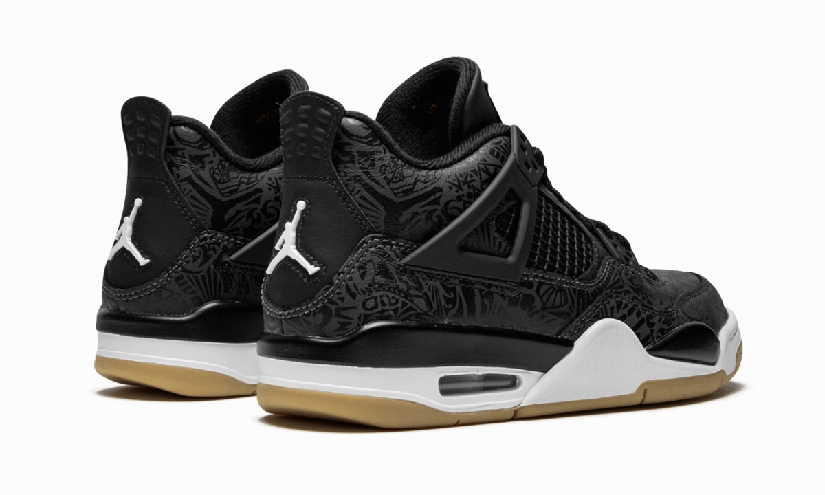 Dynamic lining Basic Casual Air Jordan 4 Retro SE GS "Laser Black/Gum"