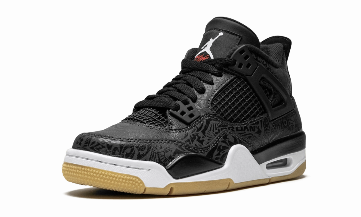 Comfort sole Quick Comfort Air Jordan 4 Retro SE GS "Laser Black/Gum"