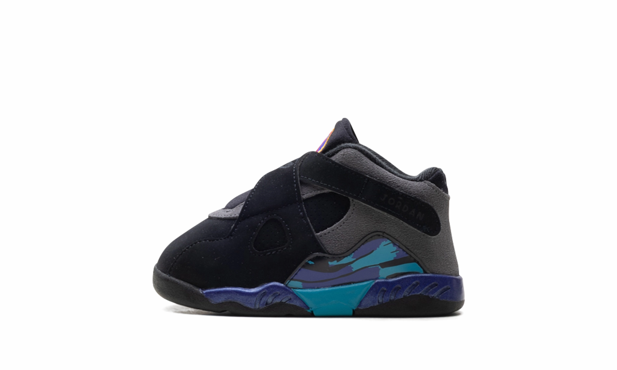 running on a rubber track shoes supportive insole Air Jordan 8 Retro TD "Aqua (2025)"
