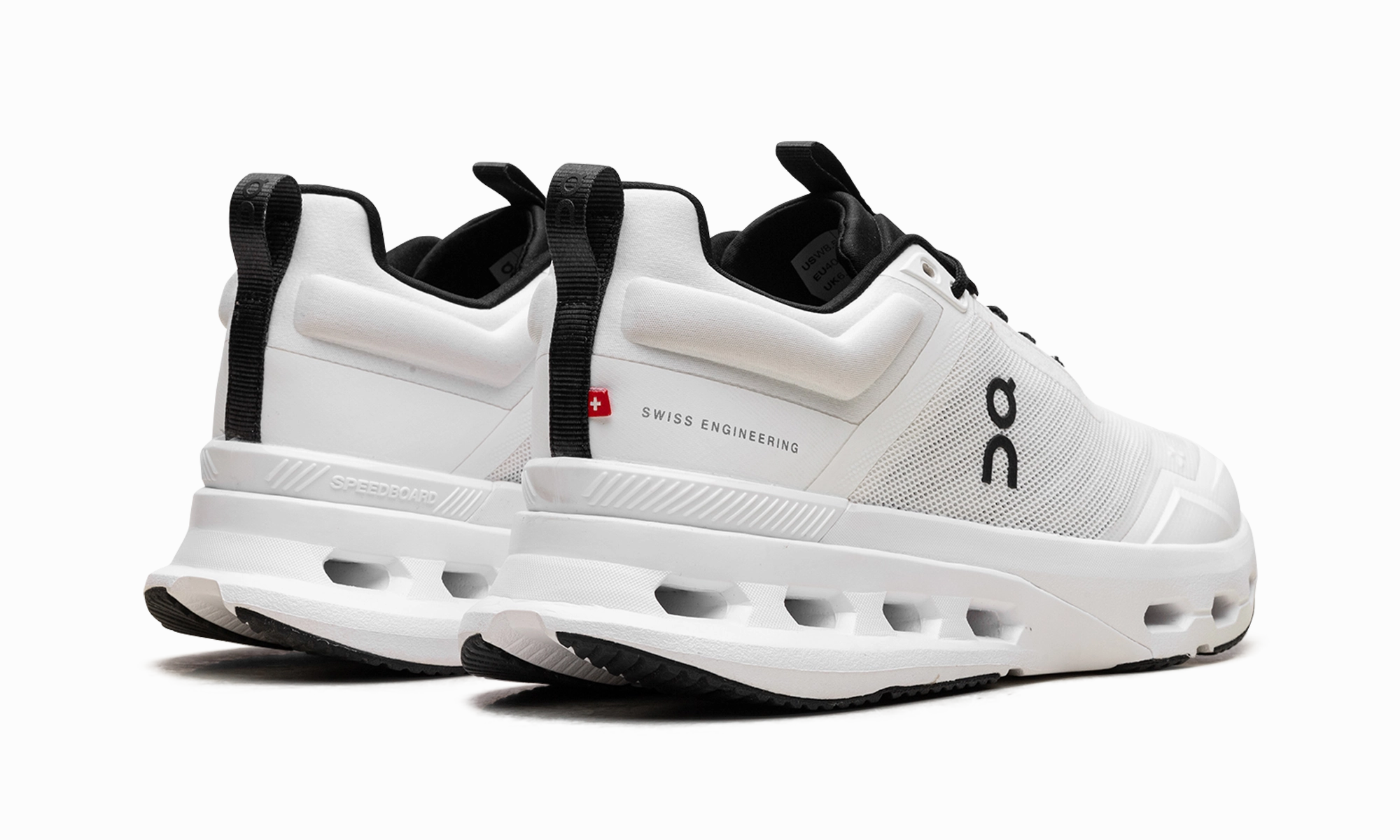 On Cloudnova X WMNS "White Black" Elastic Midsole