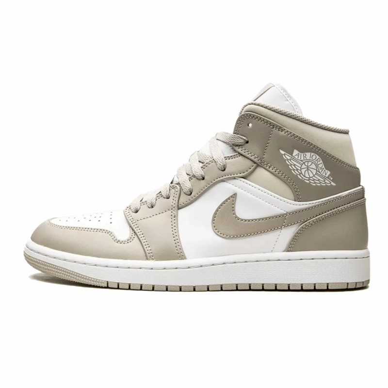 second - hand running in private tracks shoes Air Jordan 1 Mid Linen