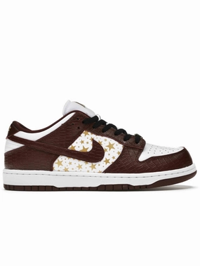 desert - themed running gear Rainy day run Nike SB Dunk Low Supreme Stars Barkroot Brown (2021)