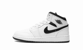 Air Jordan 1 Mid GS "White/Black" Outdoor Explorer
