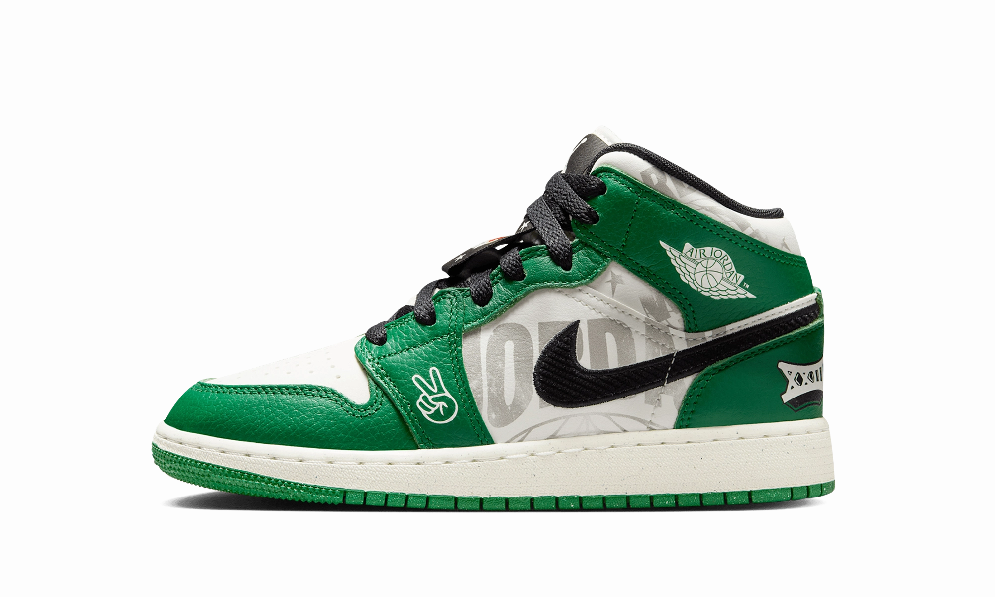 Air Jordan 1 Mid GS "Overbranded" Plush Touch Weekend Hikes