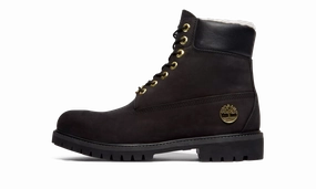 6 INCH PREMIUM WARM LINED "Black" Elevated Comfort Soft Leather