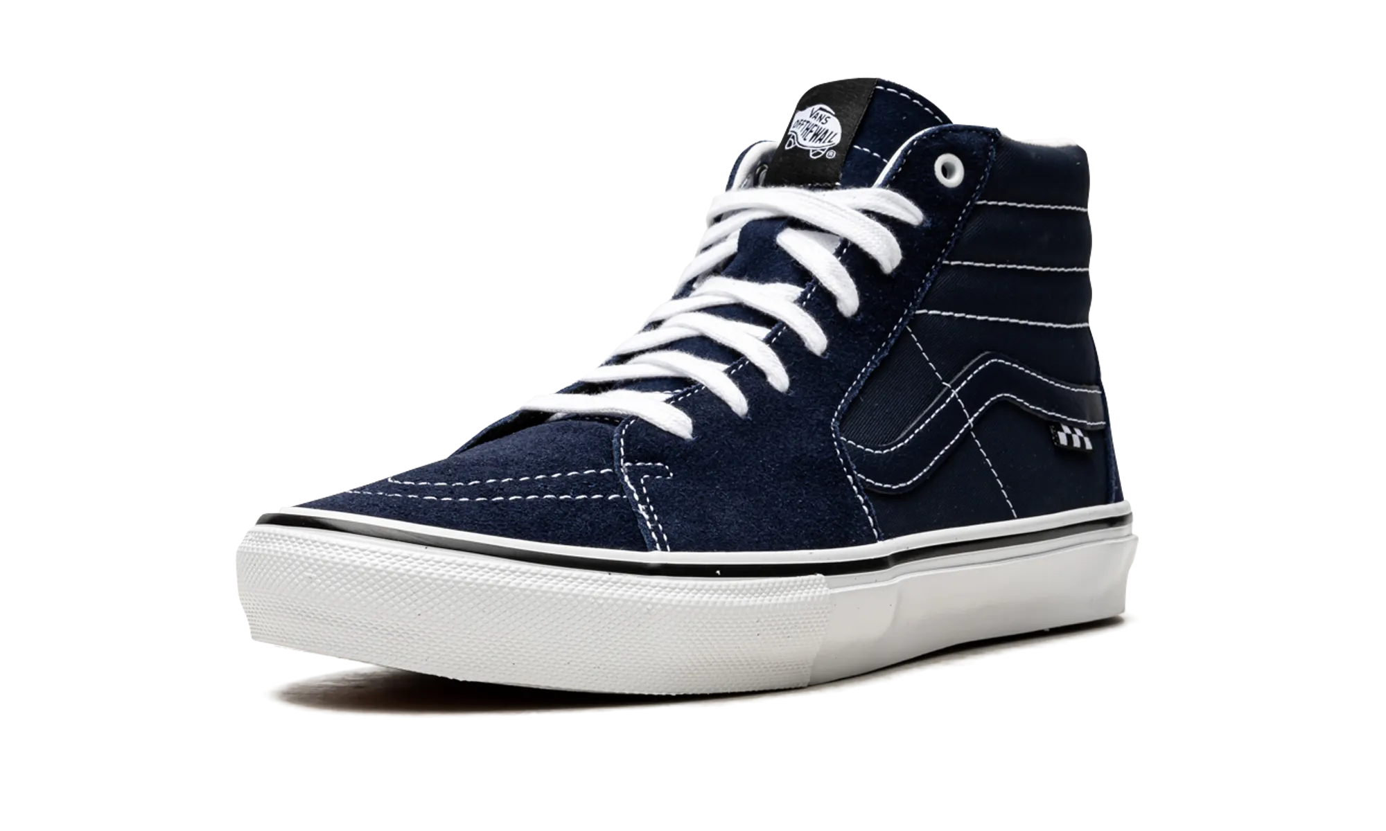SK8 Hi "Dress Blue" Shine Jog Senior Friendly