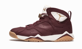 Air Jordan 7 Retro C&C "Cigar" running in a glass bridge area shoes