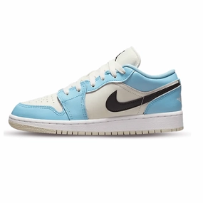 triathlon - running shoes Air Jordan 1 Low Ice Blue Black (GS)