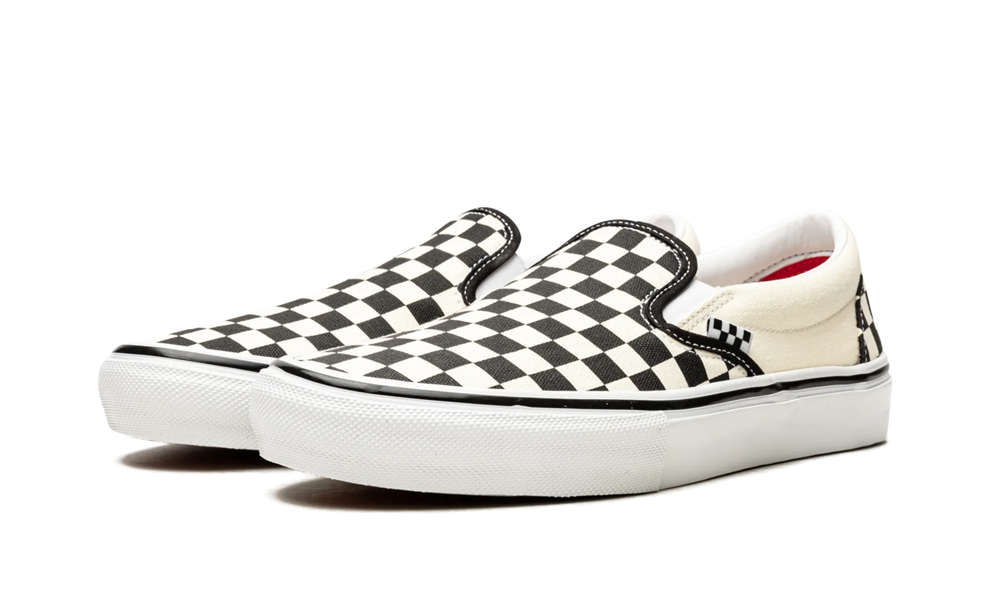 Fashion-Ready Chunky Sole Skate Slip-On "Checkerboard"