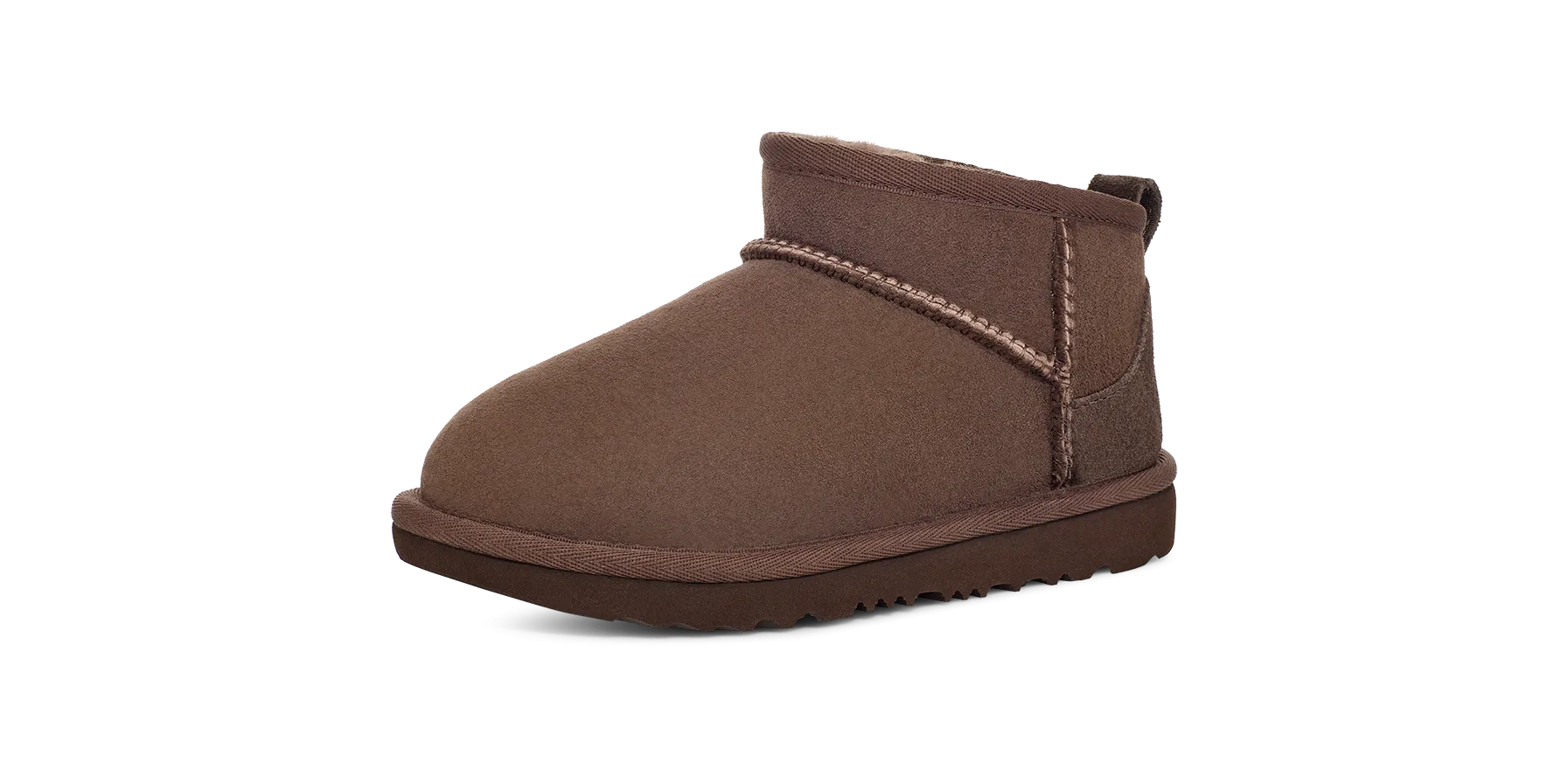 Loose Space Shiny Glow UGG Classic Ultra Mini Boot Burnt Cedar (Kids)