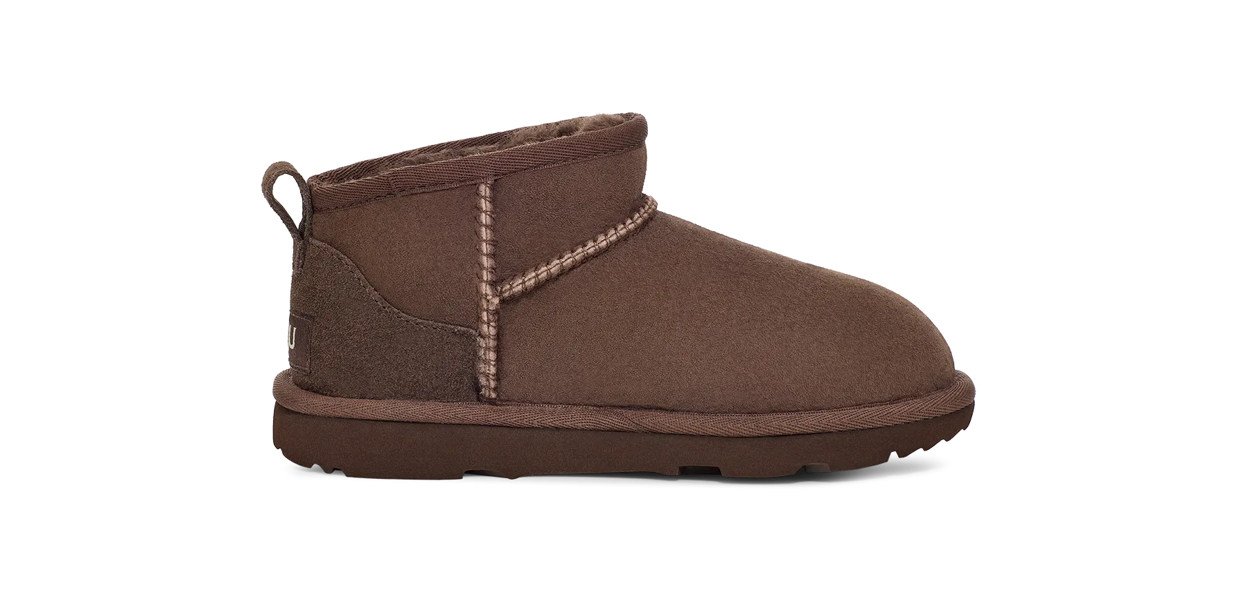 UGG Classic Ultra Mini Boot Burnt Cedar (Kids) Power Walk Light Glow