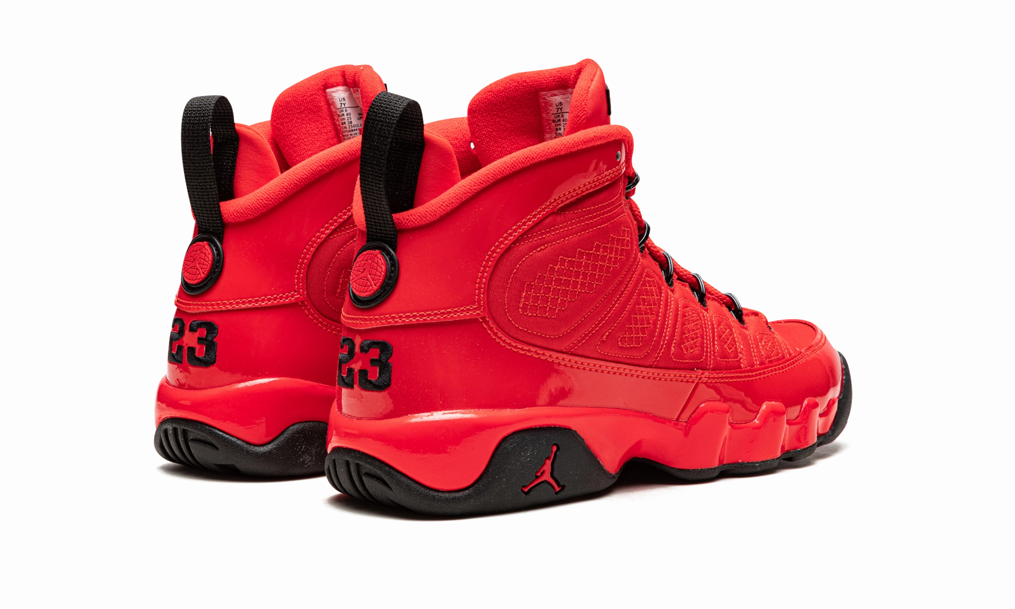 Air Jordan 9 Retro GS "Chile Red" gravel - path running shoes Soft Leather