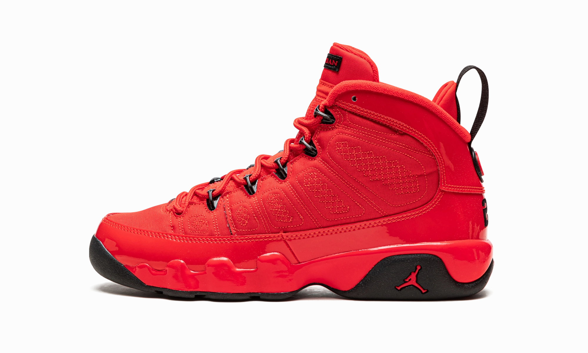 Air Jordan 9 Retro GS "Chile Red" muscle building