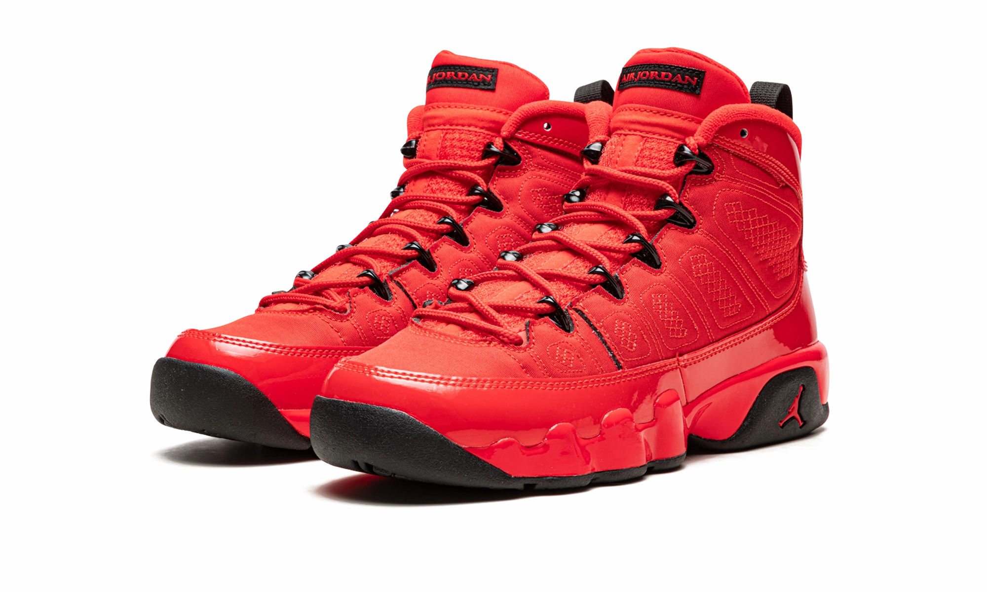 Warm Up Air Jordan 9 Retro GS "Chile Red"