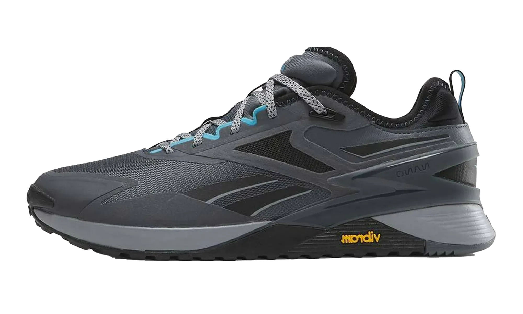 Nano X3 Adventure "Black" running in mud shoes