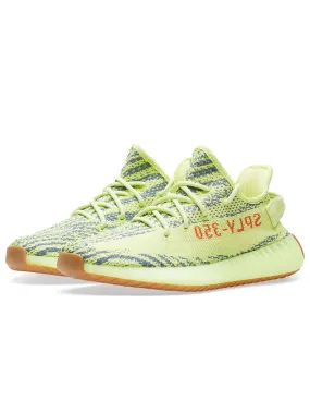 Stone Step Soft Lining Shoes Adidas Yeezy Boost 350 V2 Semi Frozen Yellow
